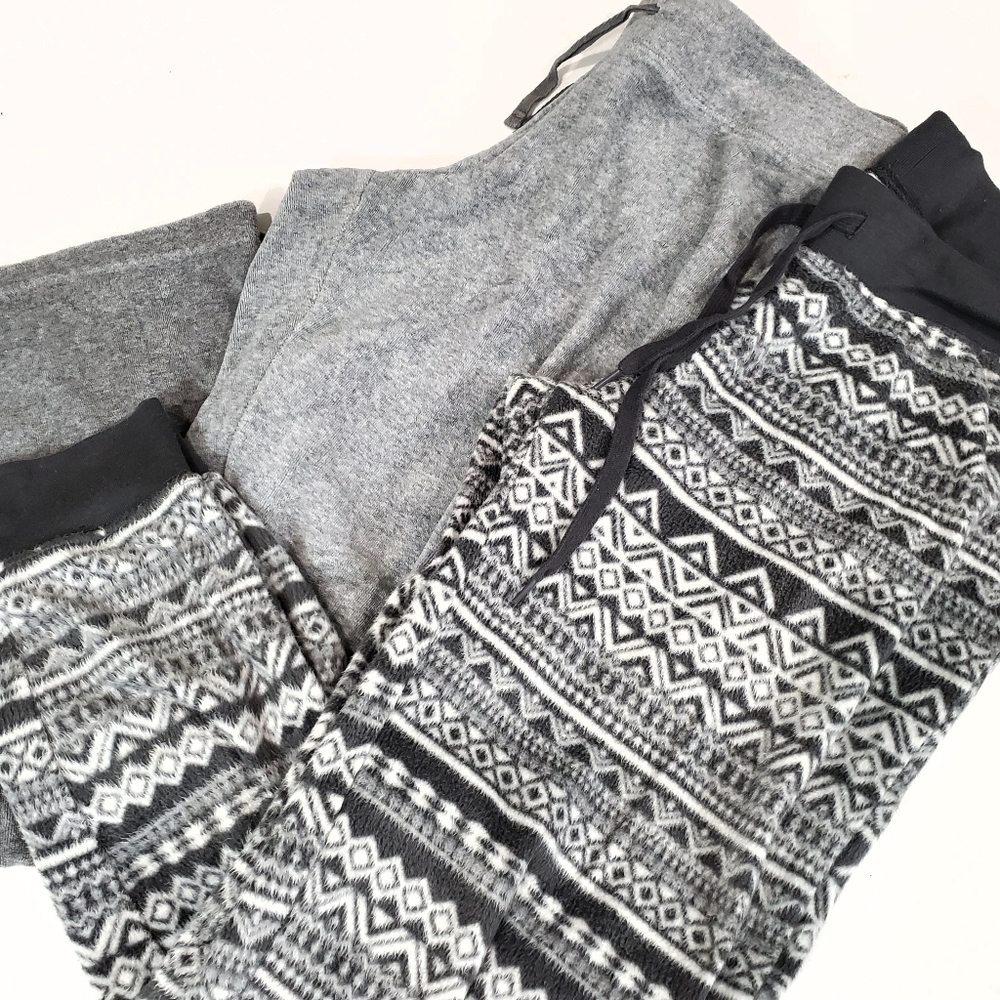 2 Pairs Sleep Lounge Pants Size M Grey Aero & So - Picture 1 of 9